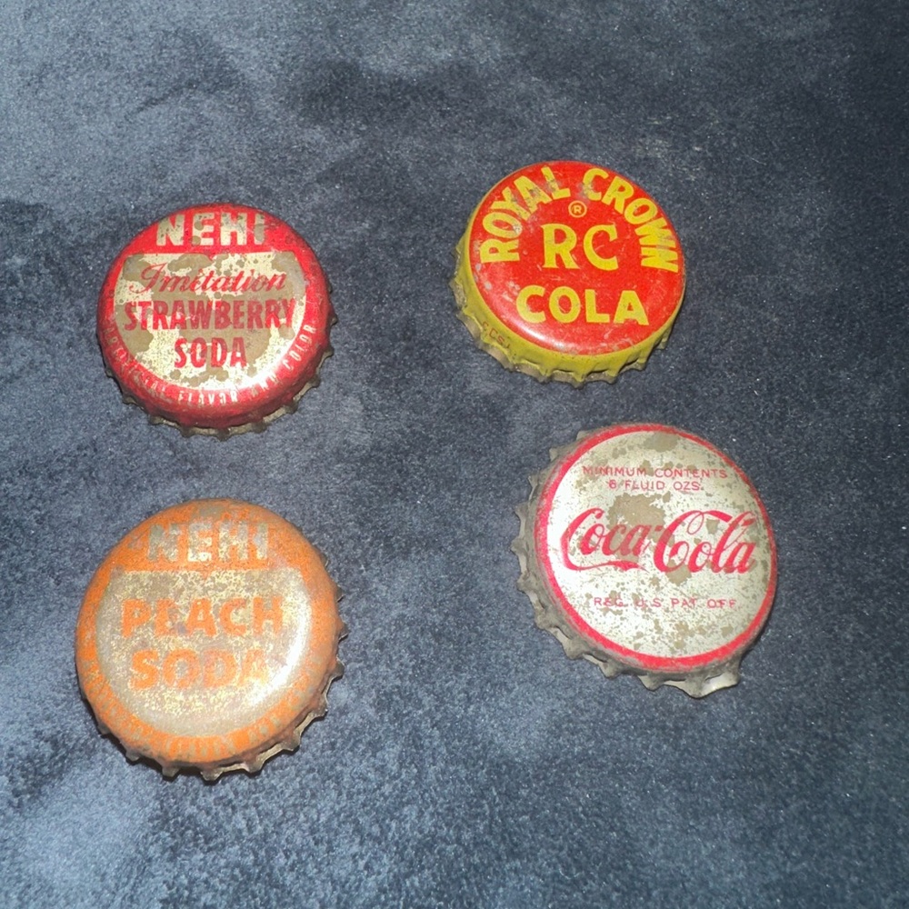 Vintage Handmade Soda Bottle Cap Button Covers